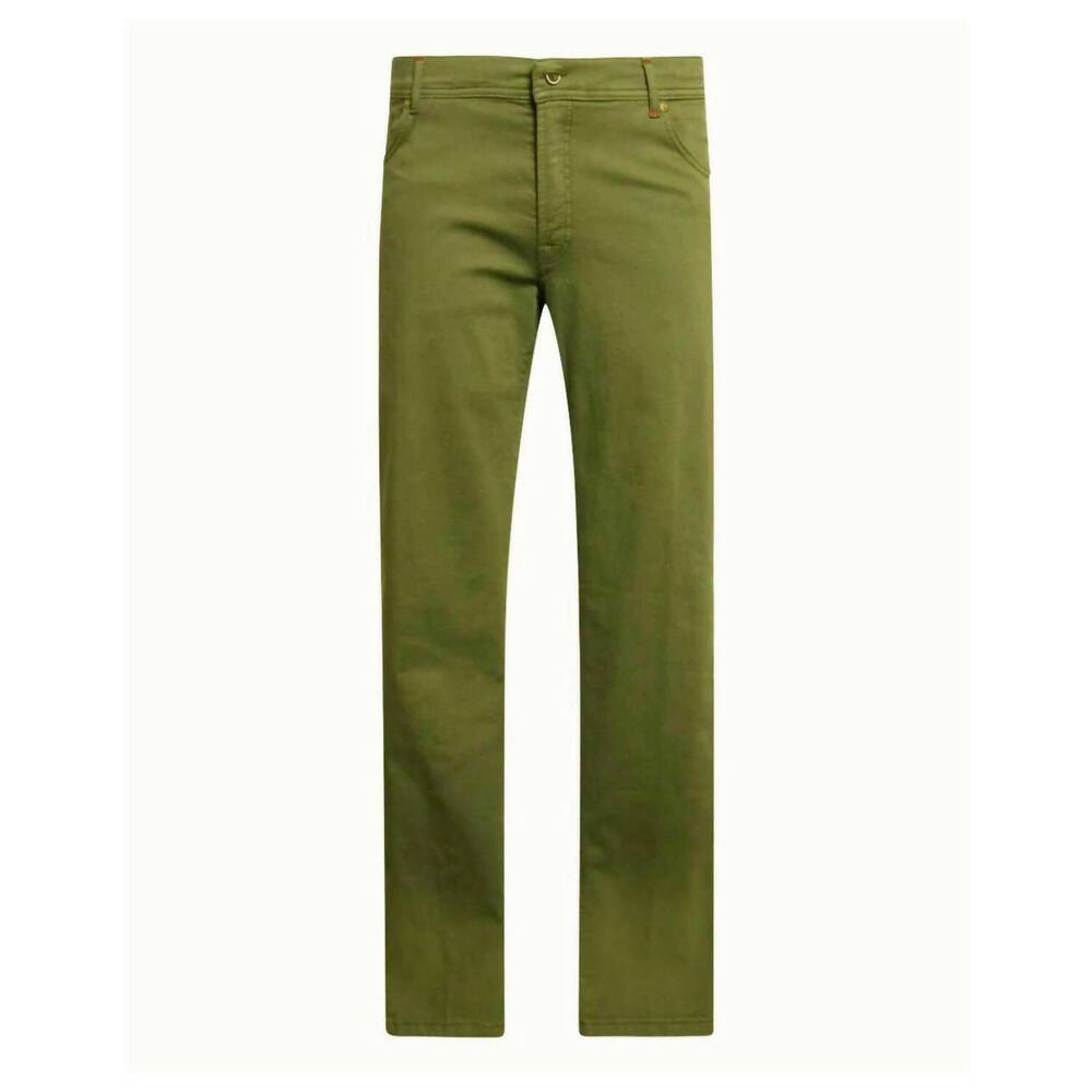 NEW MARCO PESCAROLO men's bull denim jeans in pistachio